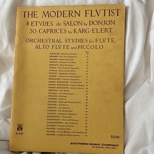 Vintage The Modern Flutist 8 Etudes 30 Caprices